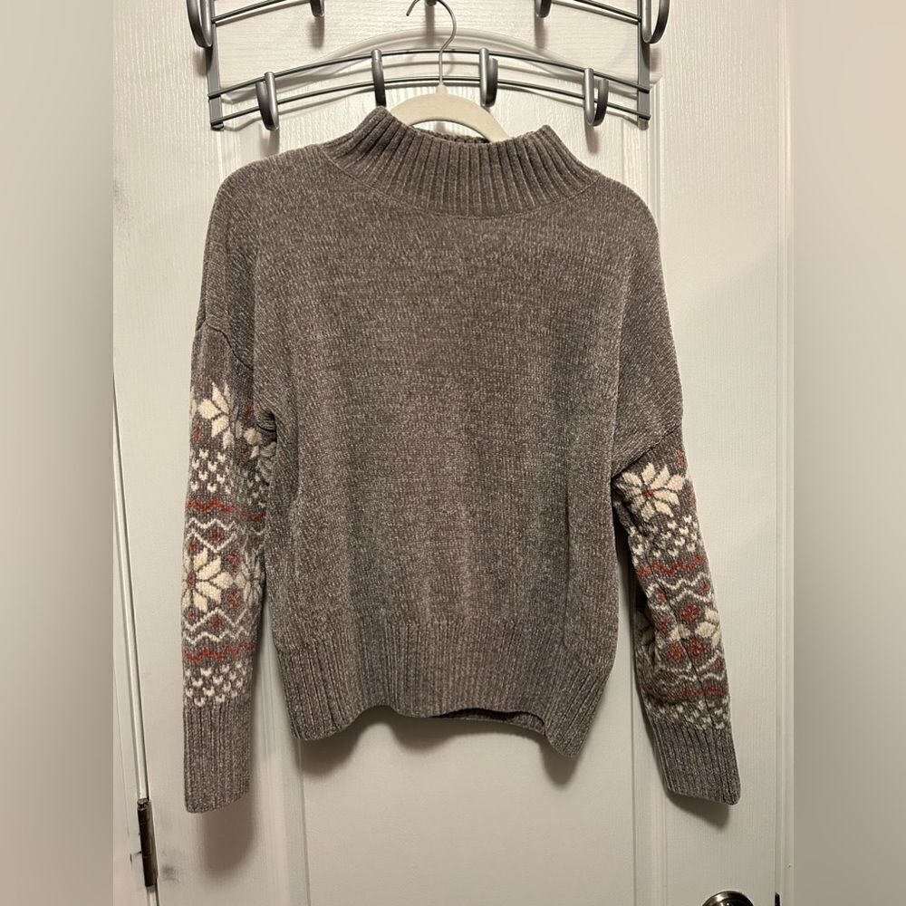 Christian Siriano New York Chunky Chenille Snowflake‎ Sweater Size Medium